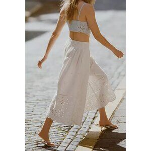 NWT Size M - Anthropologie 100% Cotton Embroidered Skirty Culottes (NWT US$ 108)